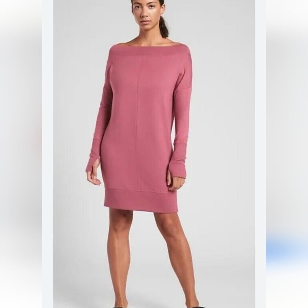 Athleta Knee Length Casual Athleisure Sweater Dress Size XS